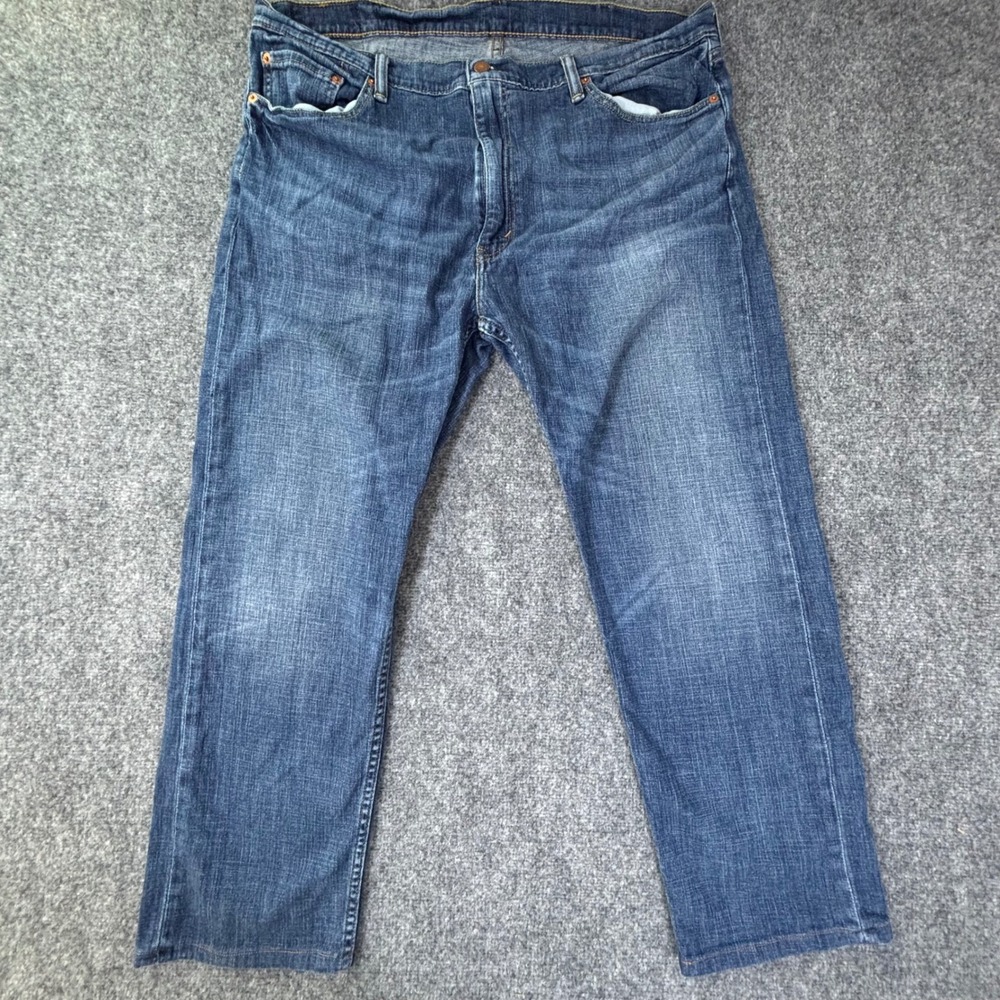 Levis 505 Regular Fit Straight Leg Blue‎ Denim Jeans Mens W40 L30